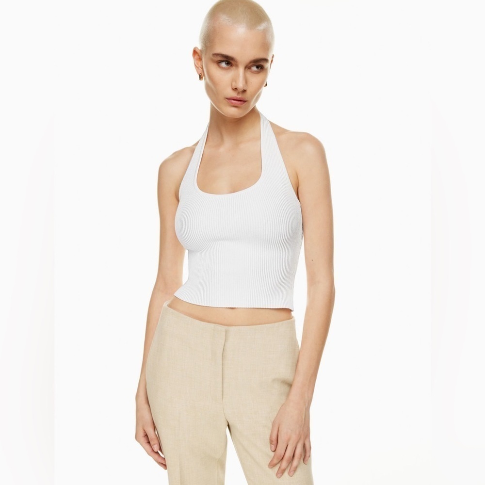 Aritzia Babaton Sculpt Knit Backless Halter Top